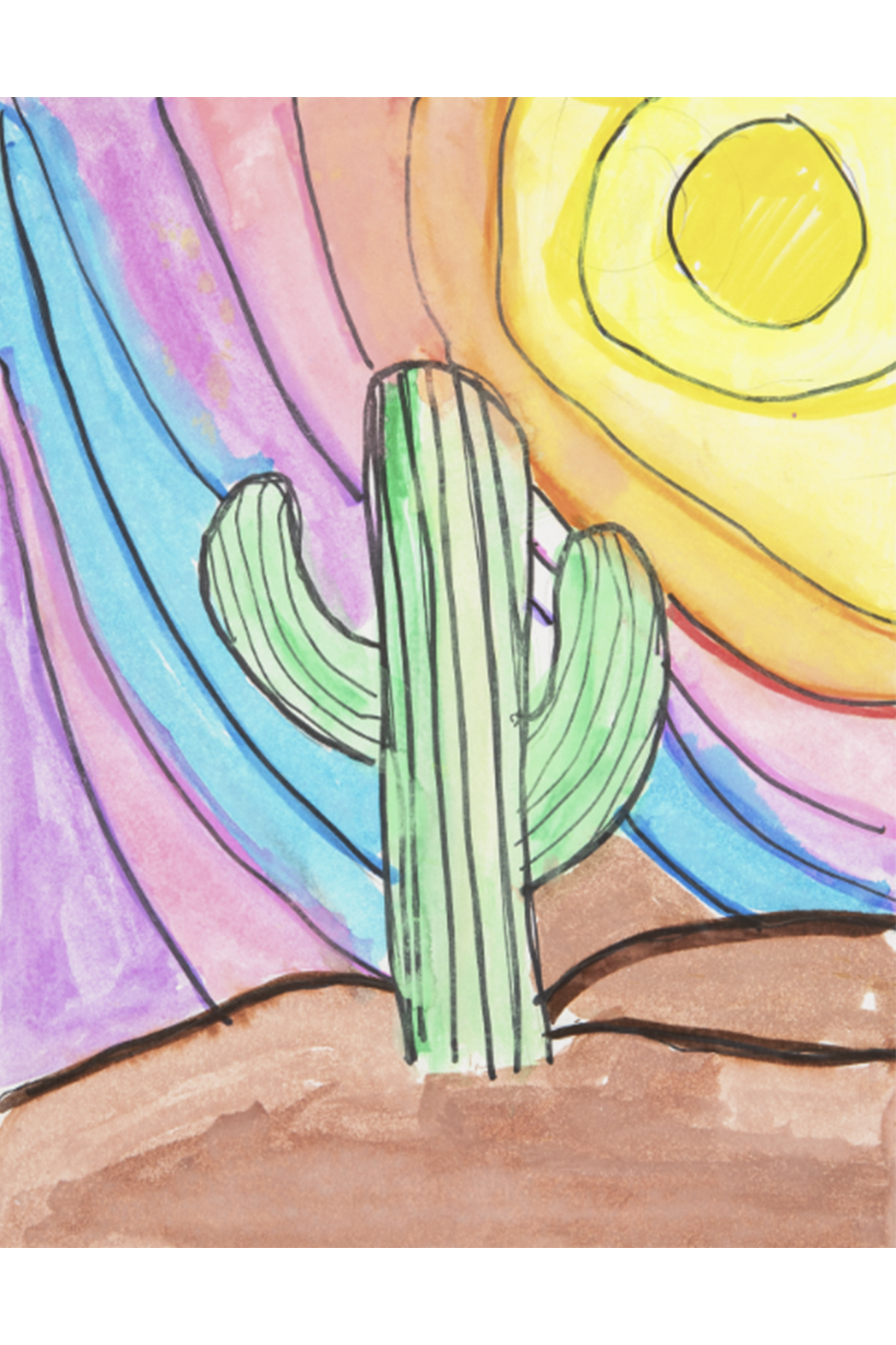 Primary image St. Jude Cactus and Sunshine Patient Art Journal